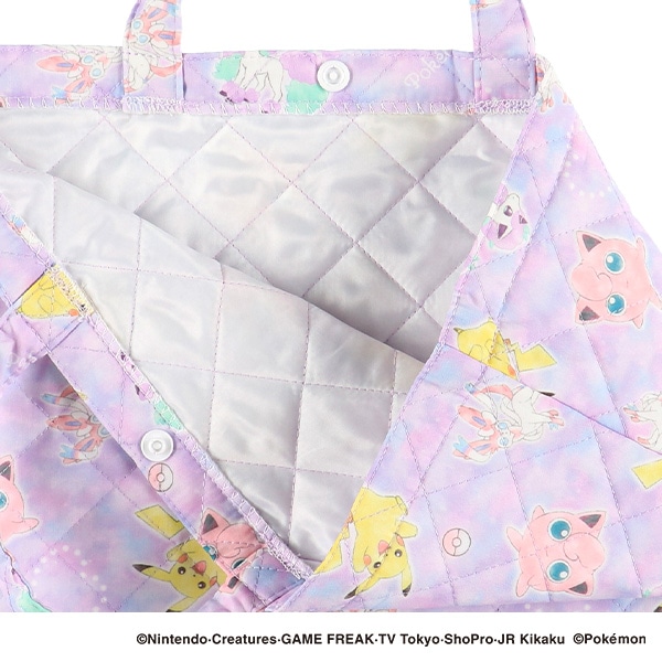 キルトレッスンバッグ大（ポケモン・パープル）