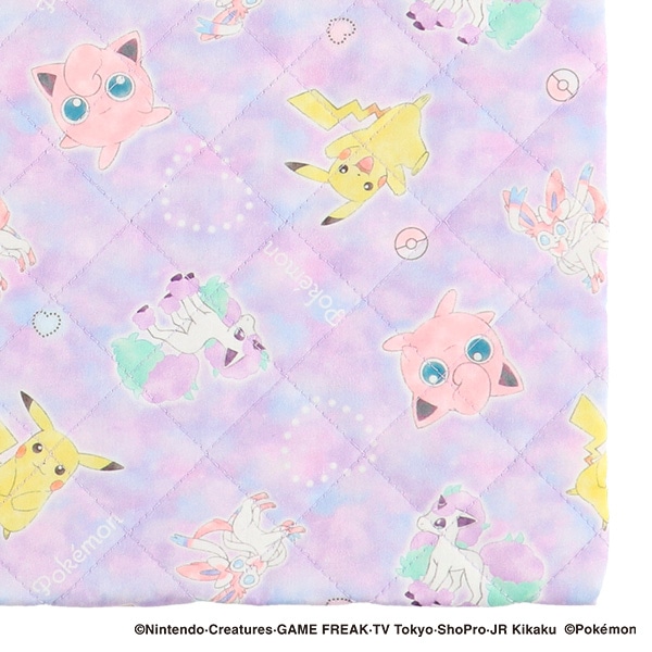 キルトレッスンバッグ大（ポケモン・パープル）