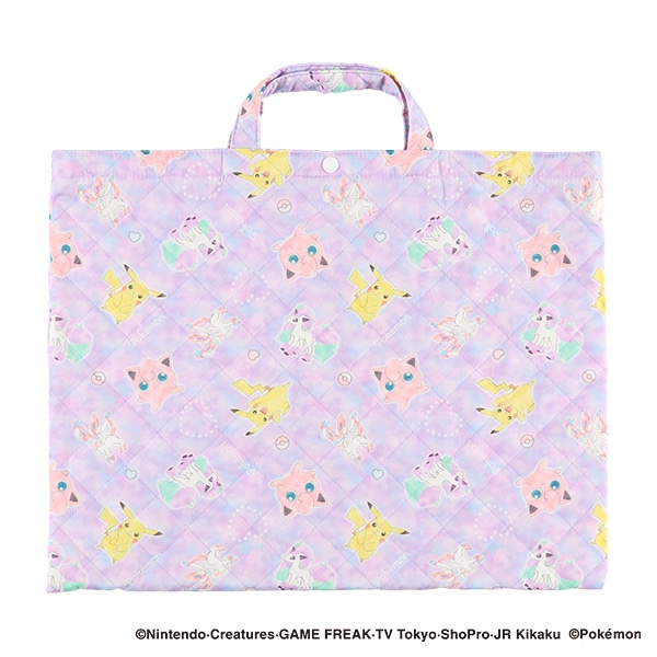 キルトレッスンバッグ大（ポケモン・パープル）