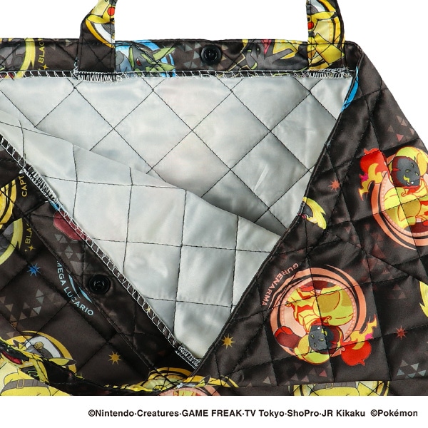 キルトレッスンバッグ大（ポケモン・ブラック）
