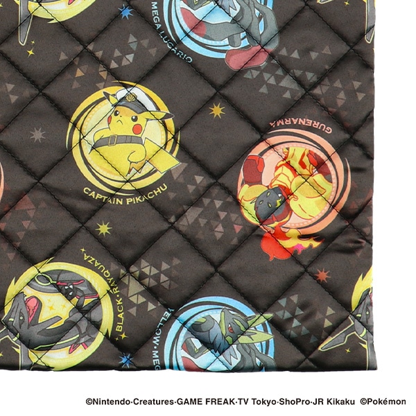 キルトレッスンバッグ大（ポケモン・ブラック）