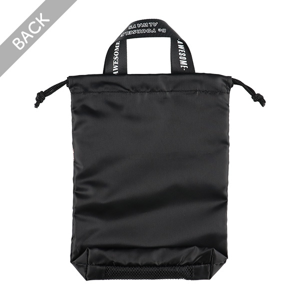 シューズバッグ（ヒョウ柄ライン）