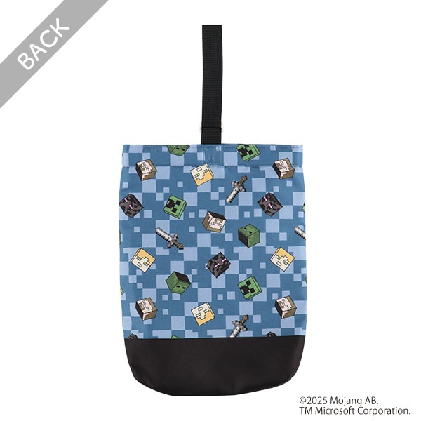シューズバッグ（マインクラフト・ブルー）