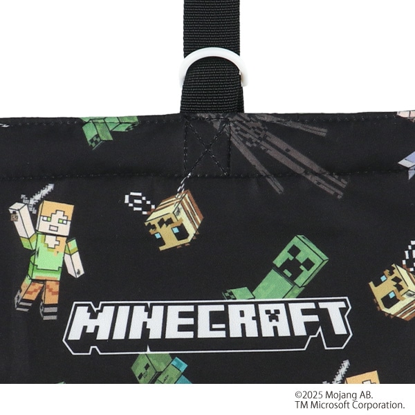 シューズバッグ（マインクラフト・ブラック）