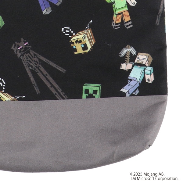 シューズバッグ（マインクラフト・ブラック）