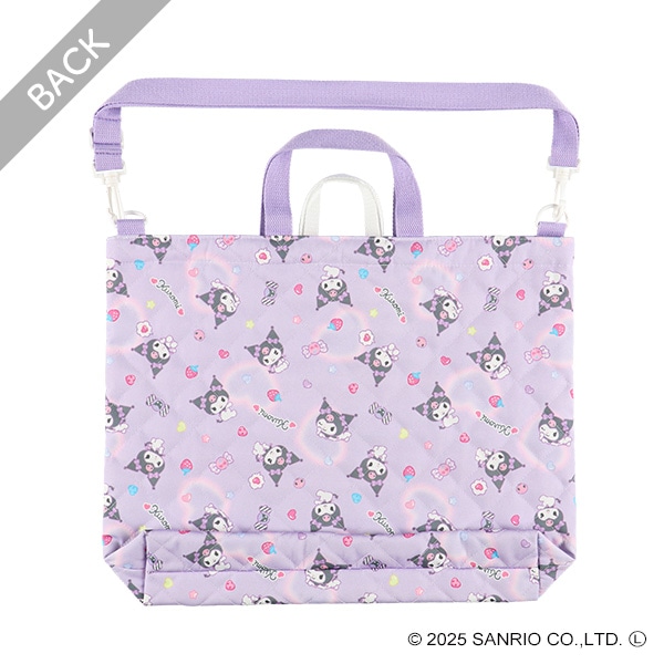 ショルダー付きキルトレッスンバッグ大（クロミ）