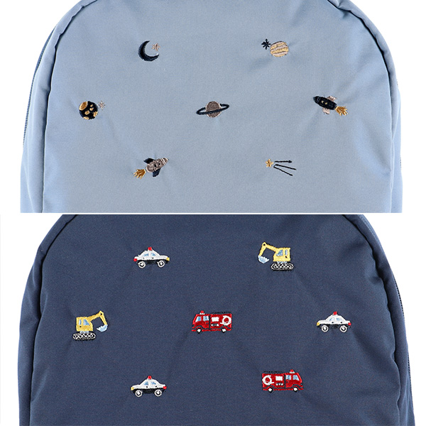 リュック（宇宙・くるま刺繍）