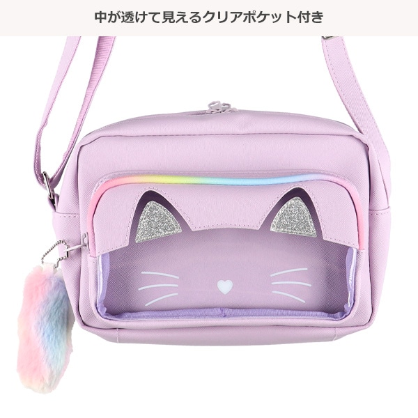 クリアショルダーバッグ（ねこ）