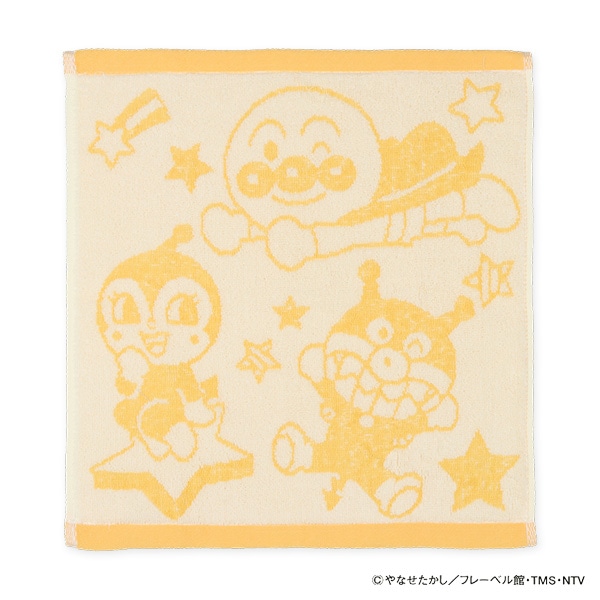 2枚組ウォッシュタオル（アンパンマン・オレンジ）