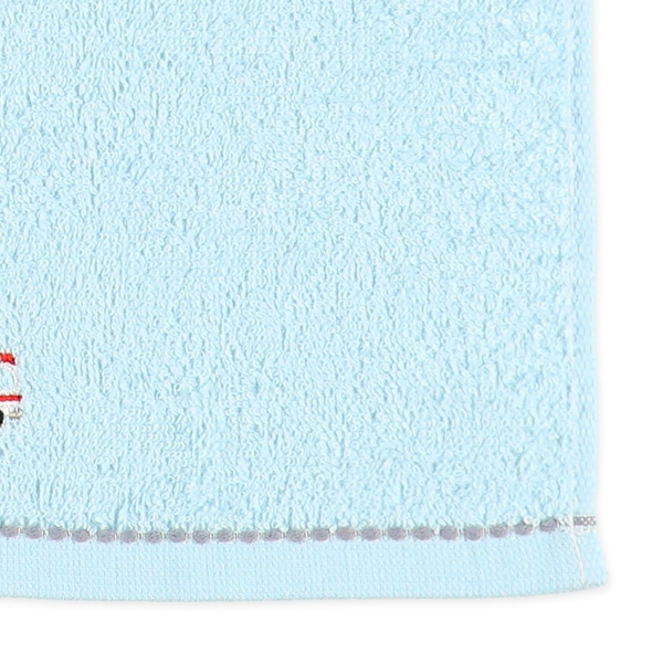 2枚組甘撚りウォッシュタオル（刺繍・くるま）