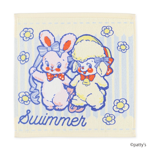 2枚組ウォッシュタオル（SWIMMER・お花畑にいこう）