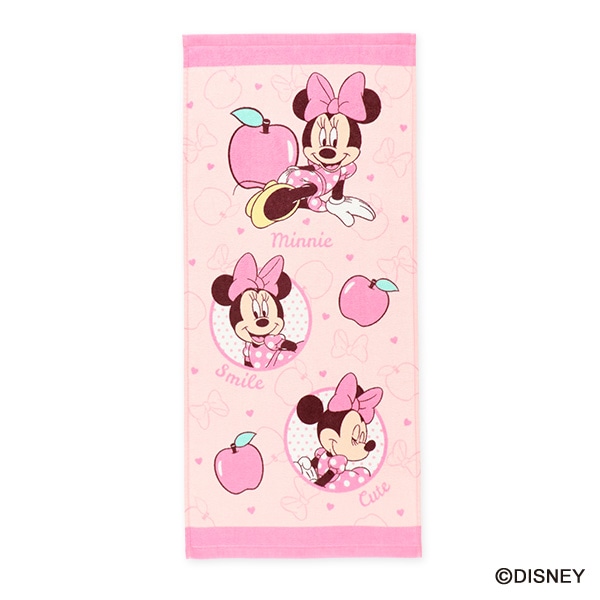 2枚組フェイスタオル（ミニーマウス）