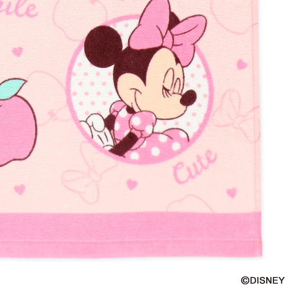 2枚組フェイスタオル（ミニーマウス）