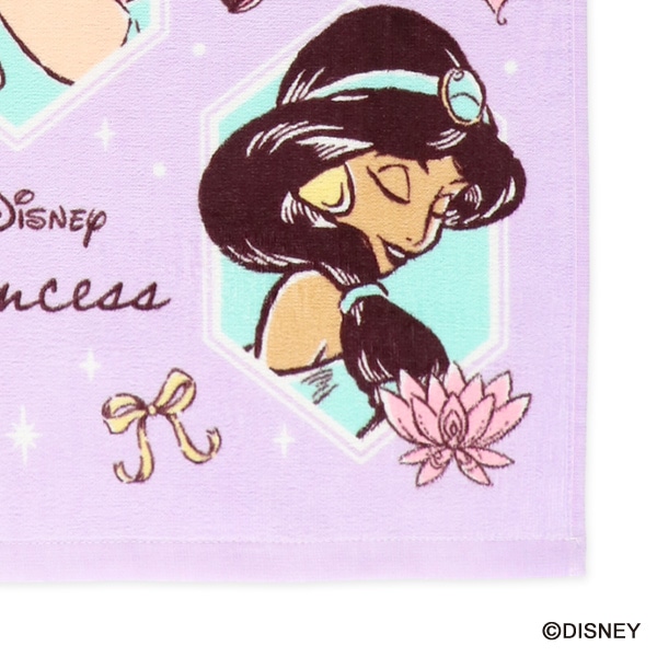 2枚組フェイスタオル（ディズニープリンセス）
