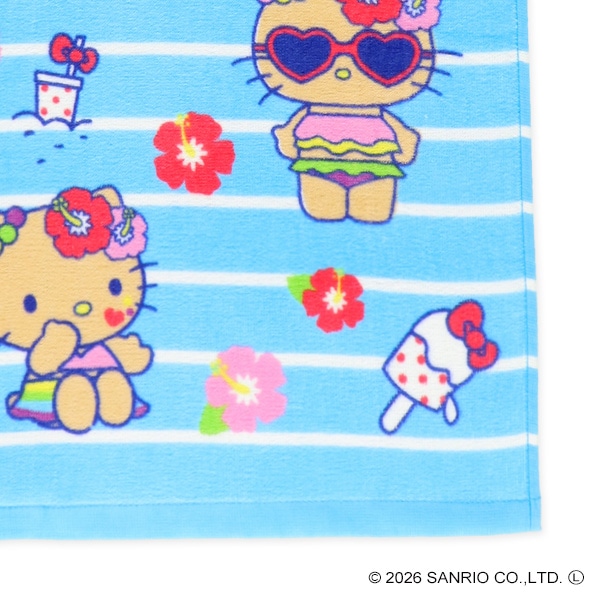 2枚組フェイスタオル（ハローキティ・日焼け） | 西松屋オンラインストア