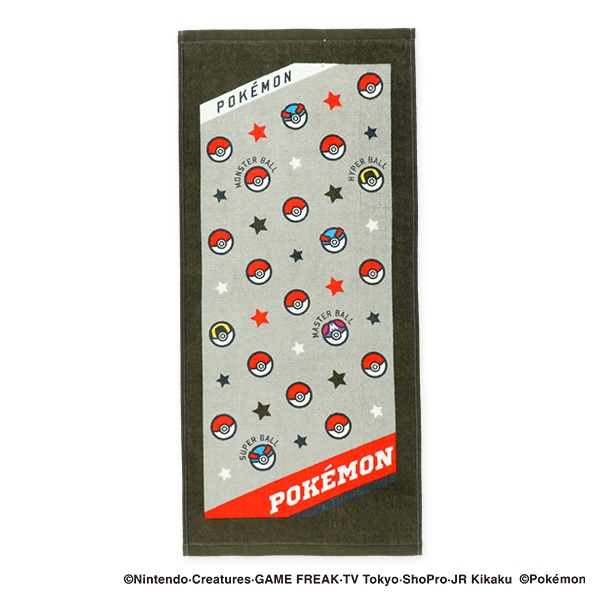 2枚組フェイスタオル（モンスターボール）