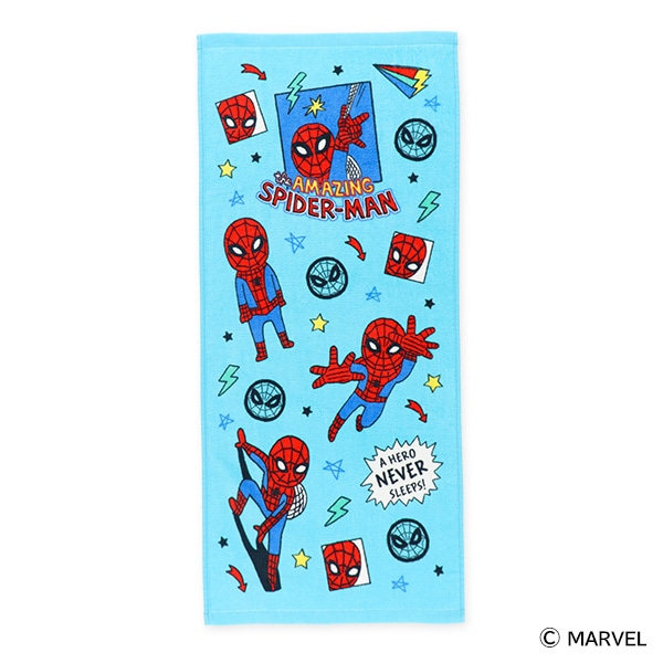 2枚組フェイスタオル（スパイダーマン）