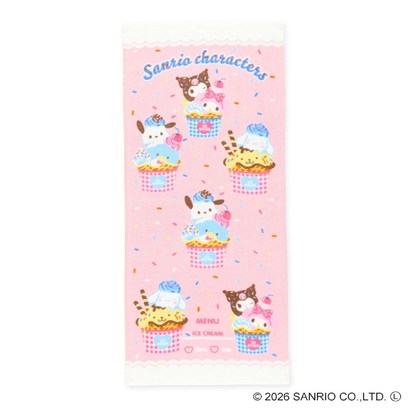 2枚組フェイスタオル（サンリオキャラクターズ）