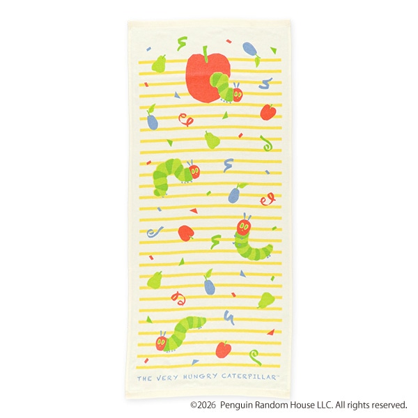 2枚組ガーゼ&パイルフェイスタオル（はらぺこあおむし）