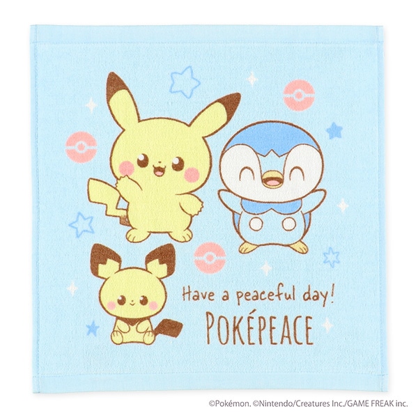 2枚組ウォッシュタオル（ポケピース）