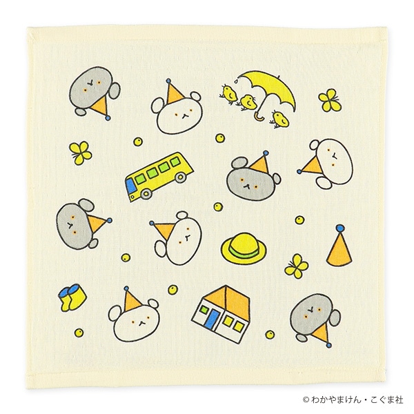 2枚組ガーゼ&パイルウォッシュタオル（こぐまちゃん）