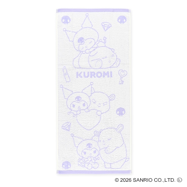 2枚組甘撚りフェイスタオル（クロミ）