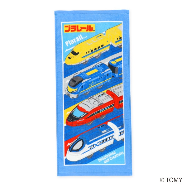 2枚組フェイスタオル（プラレール）