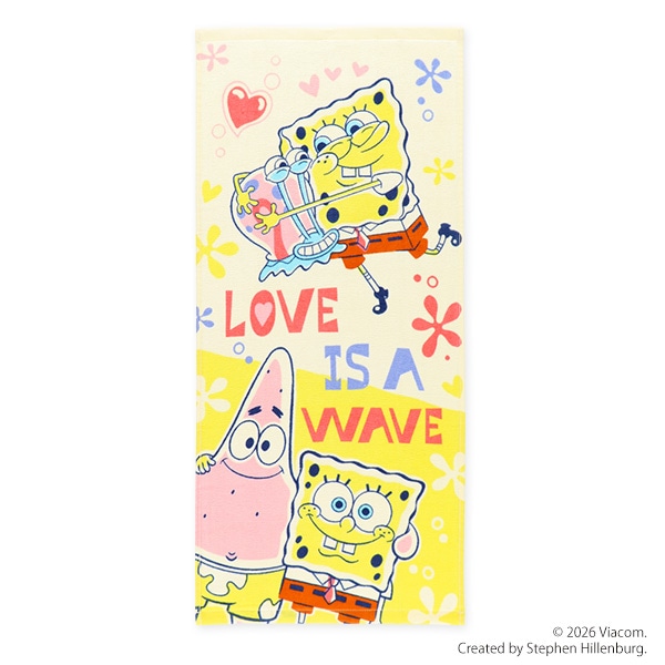 2枚組フェイスタオル（スポンジボブ）