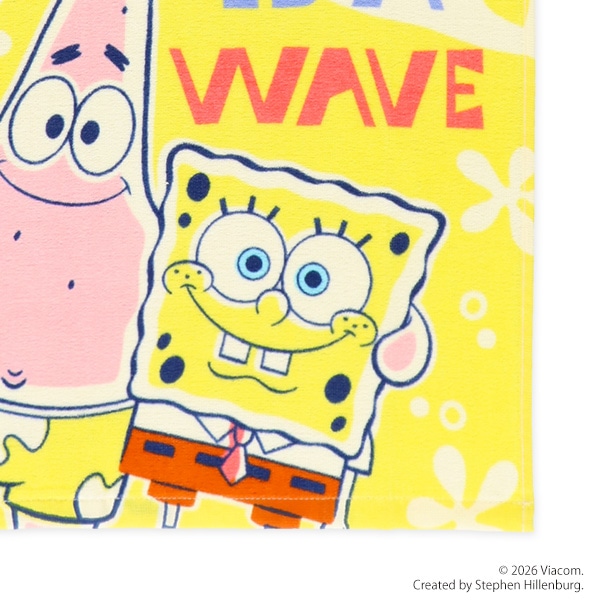 2枚組フェイスタオル（スポンジボブ）