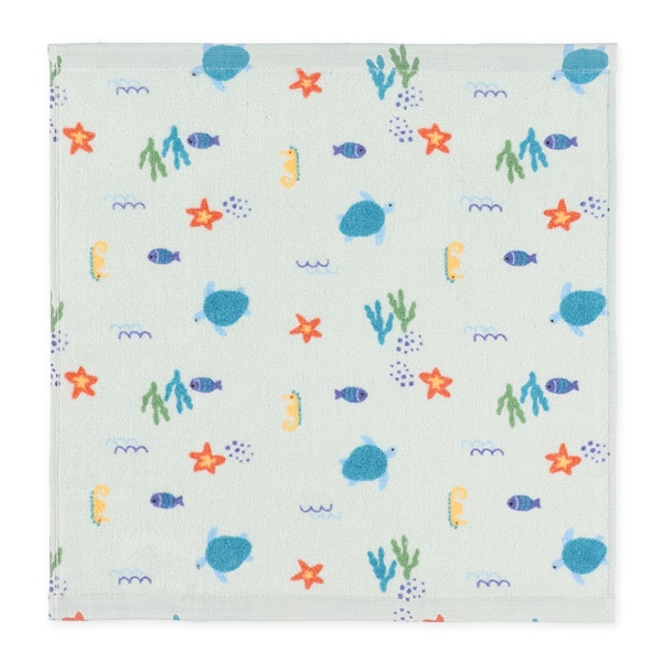 2枚組ウォッシュタオル（海の生き物）