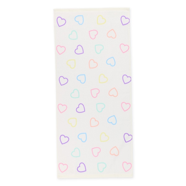 2枚組フェイスタオル（ハート）