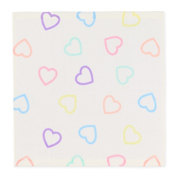 2枚組ウォッシュタオル（ハート）