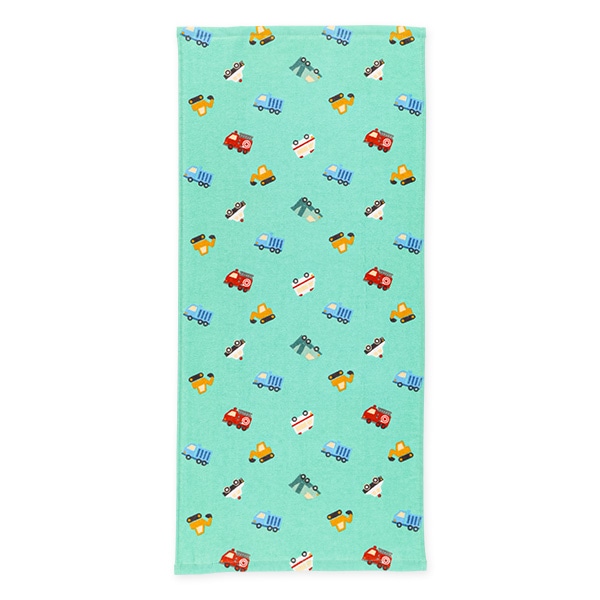 2枚組フェイスタオル（くるま）