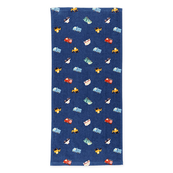 2枚組フェイスタオル（くるま）
