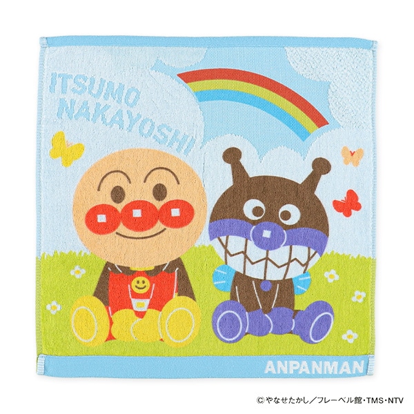 ウォッシュタオル（アンパンマン・雲と虹）