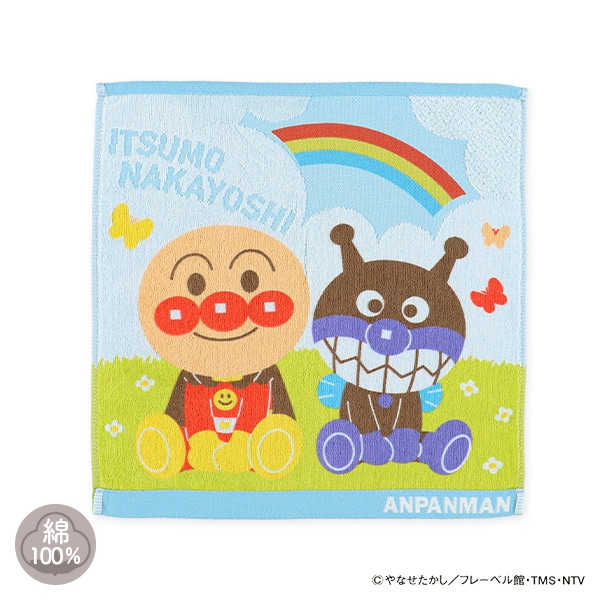 ウォッシュタオル（アンパンマン・雲と虹）