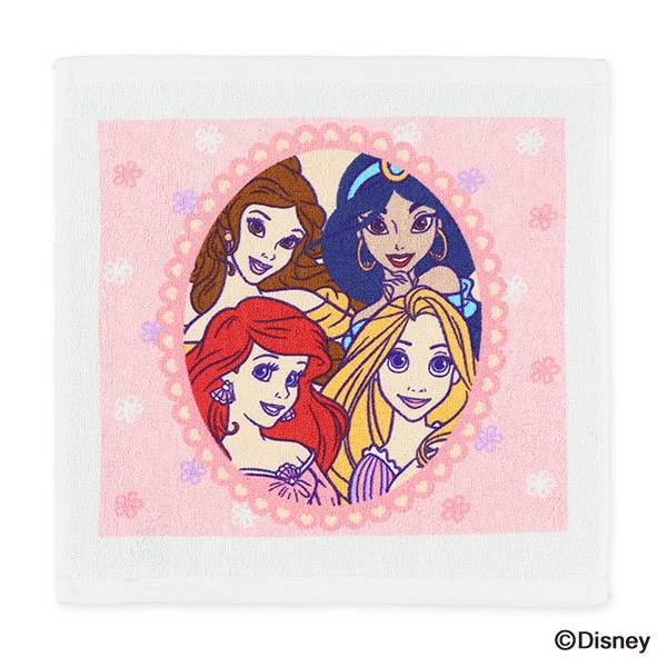 3枚組ウォッシュタオル キラキラキューティ（ディズニープリンセス）