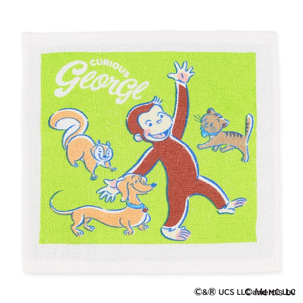 3枚組ウォッシュタオル ナイスボーダー（おさるのジョージ）
