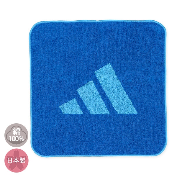 adidas）ミニタオル（ブルー）
