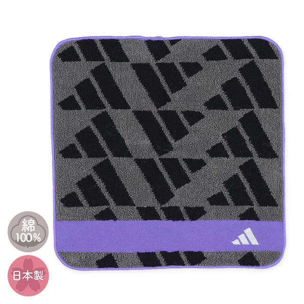adidas）ミニタオル（ブラック）