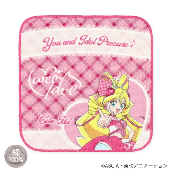 バンダイ）ハンドタオル（プリキュア・ピンク）