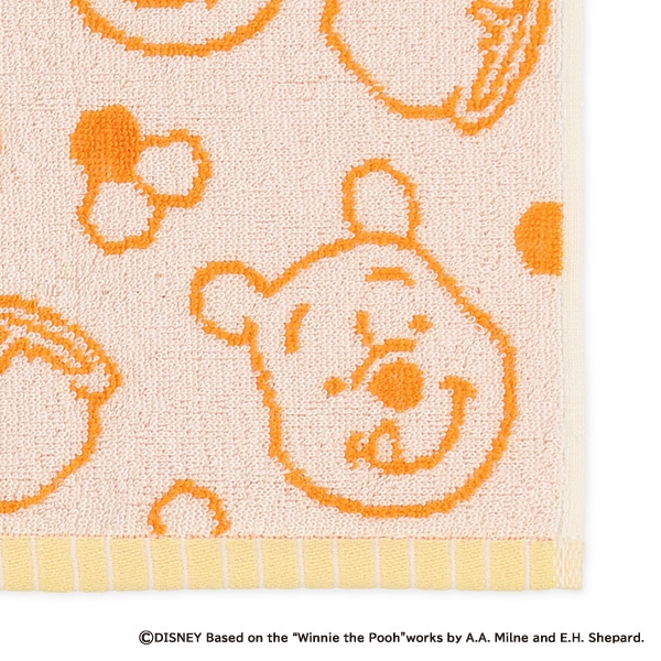 2枚組ジャガードハンドタオル（くまのプーさん）