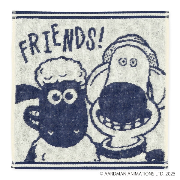 2枚組ジャガードハンドタオル（ひつじのショーン）