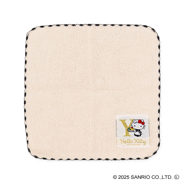 ワッペンイニシャルハンドタオル（ハローキティ・Y）