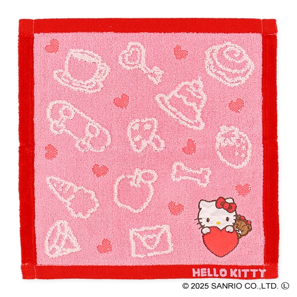 無撚糸ハンドタオル（ハローキティ）