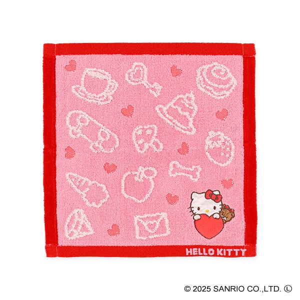 無撚糸ハンドタオル（ハローキティ）