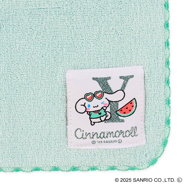 ワッペンイニシャルハンドタオル（シナモロール・Y）