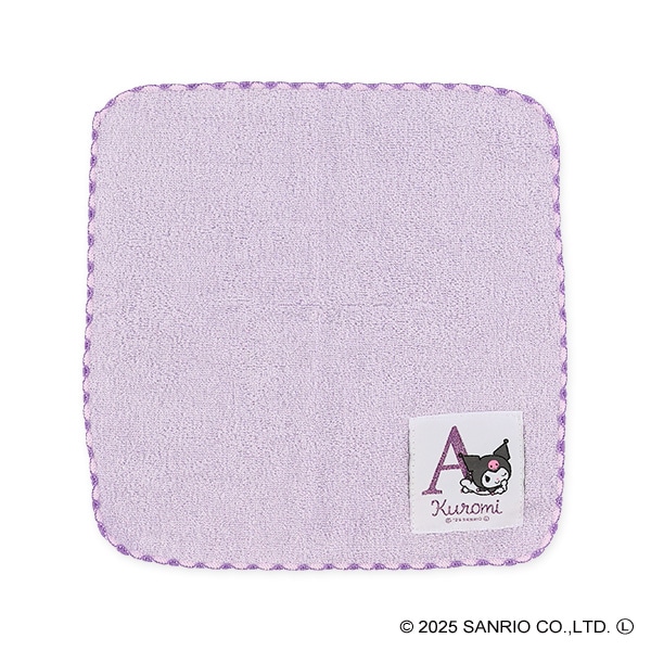 ワッペンイニシャルハンドタオル（クロミ・A）