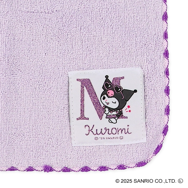 ワッペンイニシャルハンドタオル（クロミ・M）