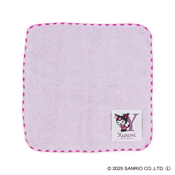 ワッペンイニシャルハンドタオル（クロミ・Y）